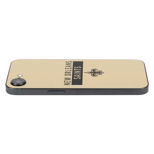 NFL New Orleans Saints Gold Performance Series iPhone 16e Skin